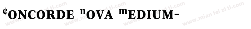 Concorde Nova Medium字体转换